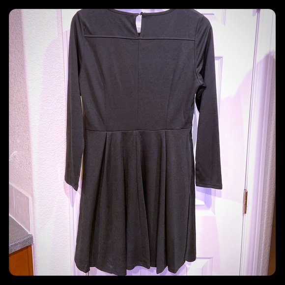 NWT Fit And Flare Black Dress - Picture 1 of 2